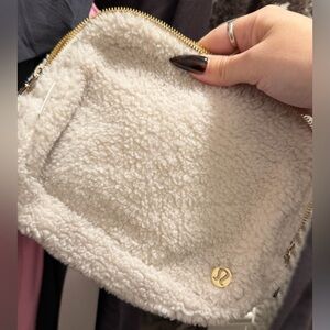 Lululemon Cream Mesh Bag
